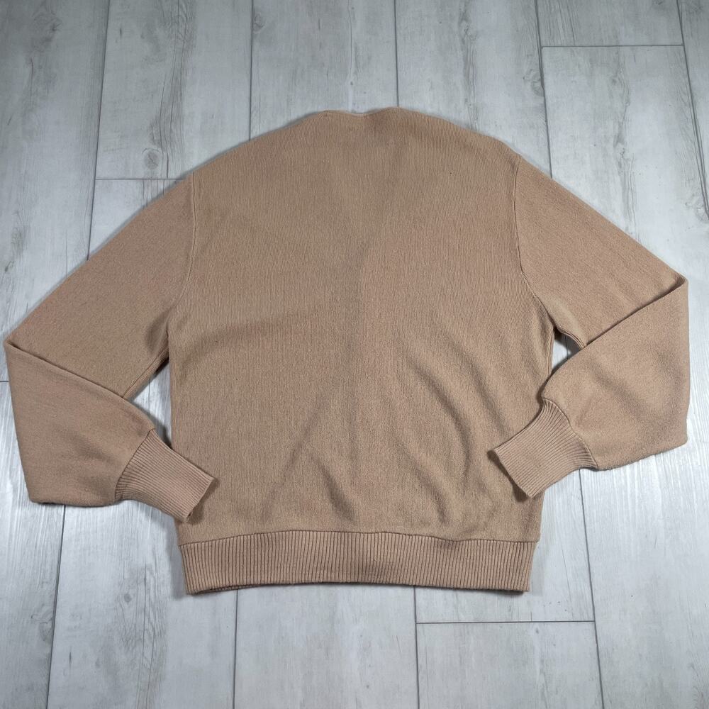 Vintage Arnold Palmer Cardigan Sweater Mens Size L Beige Robert Bruce - Picture 5 of 9